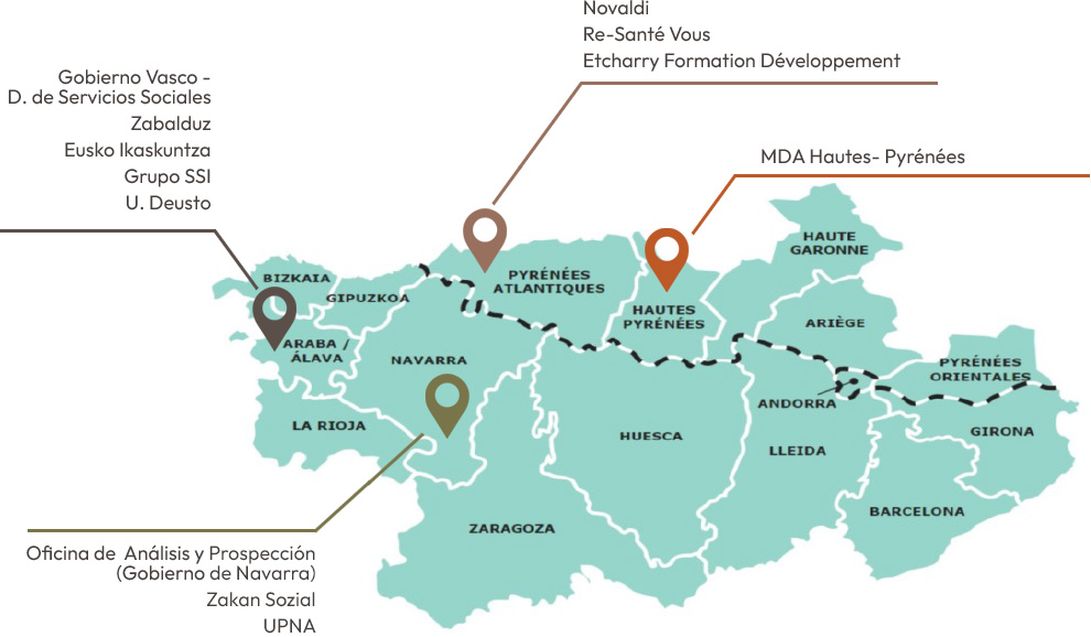 carte transfrontalière des partenaires TransisLab